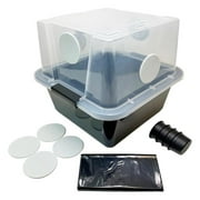 Grower's Select 28Q Cube Mushroom Monotub Fruiting Chamber with Filter Disks and Liner